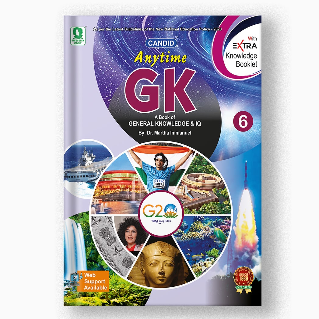 Buy Class 6 Candid Anytime General Knowledge | GK Book by Evergreen