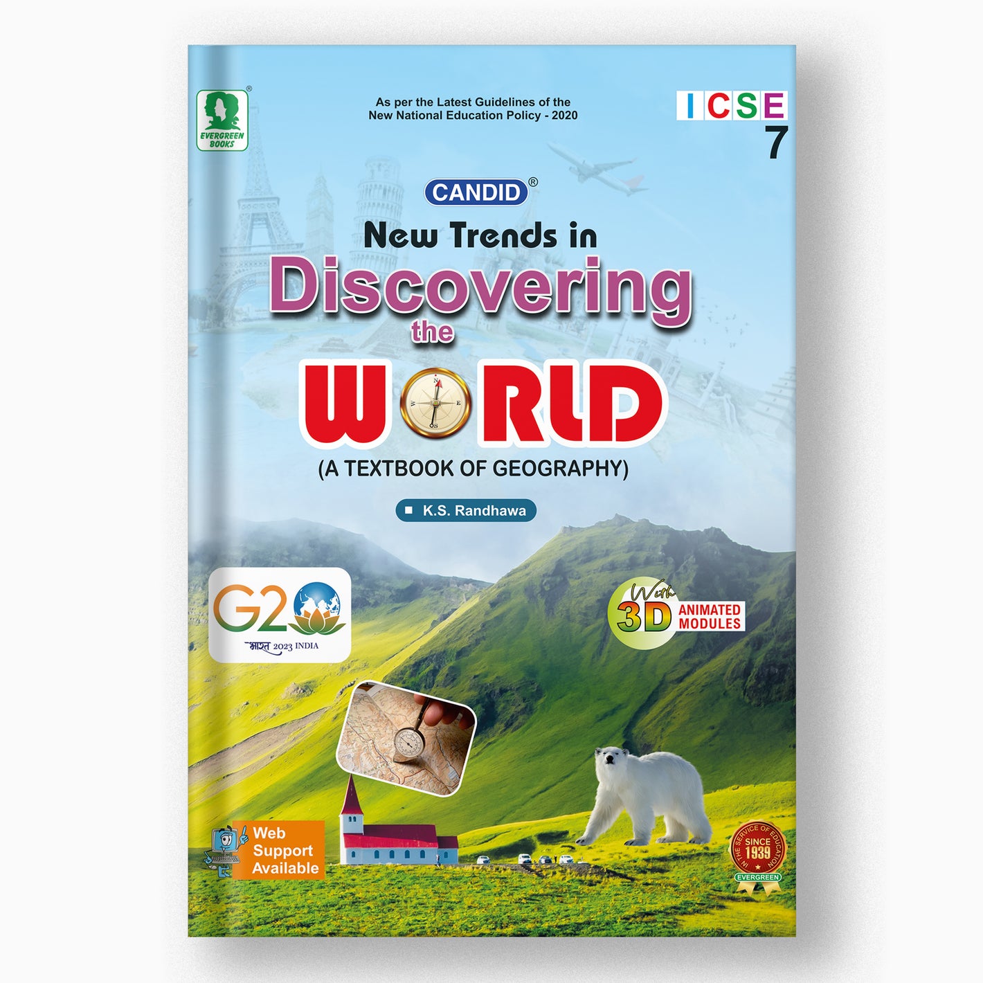Class 7 ICSE New Trends in Discovering the World Book Front