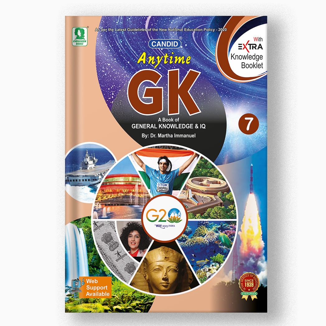 Buy Class 7 Candid Anytime General Knowledge | GK Book by Evergreen