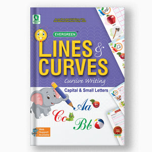 LINES AND CURVES CURSIVE WRITING CAPITAL AND SMALL