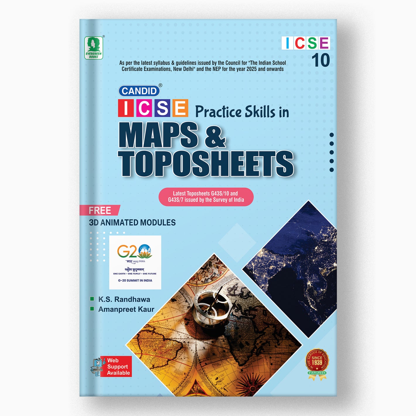 ICSE PRACTICE SKILLS IN MAPS AND TOPOSHEETS - 10