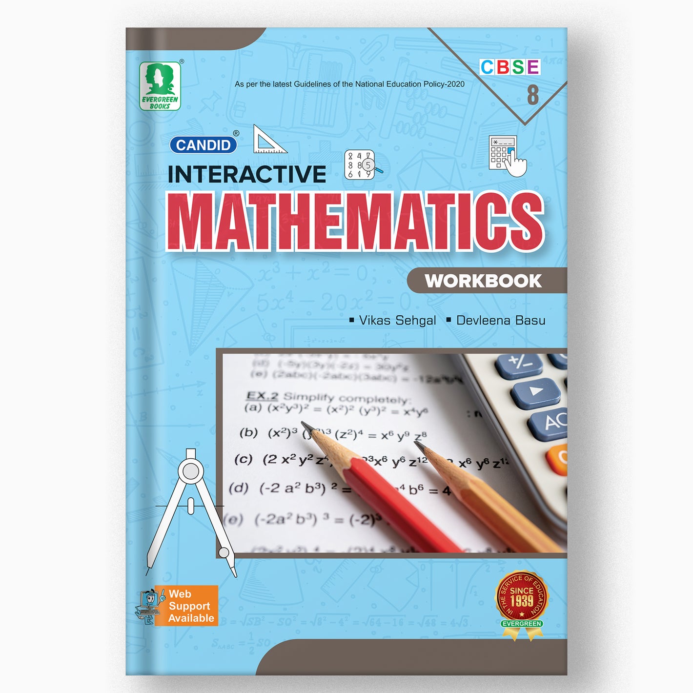 CANDID INTERACTIVE MATHEMATICS WITH WORKBOOK -8