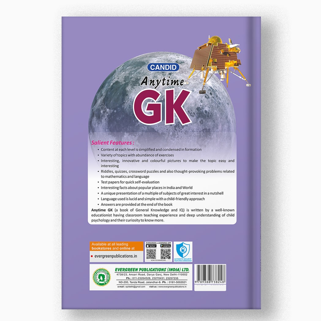 Buy Class 6 Candid Anytime General Knowledge | GK Book by Evergreen