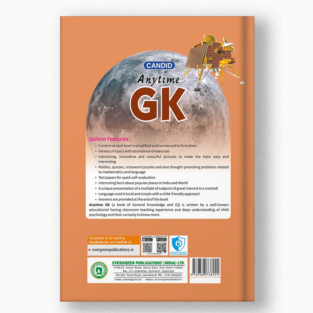 Buy Class 7 Candid Anytime General Knowledge | GK Book by Evergreen