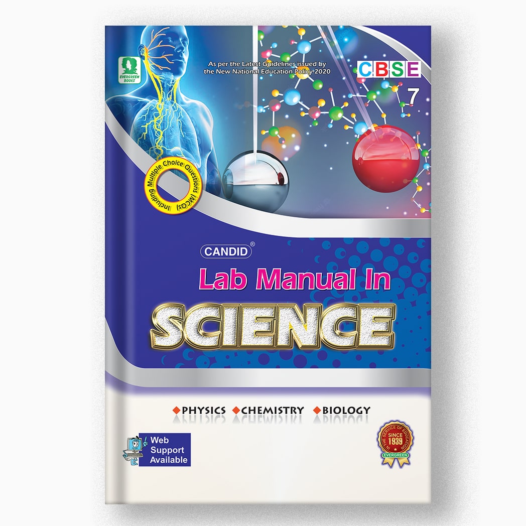 Class 7 CBSE Candid Lab Manual in Science Book Front
