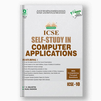 ICSE SELF-STUDY IN COMPUTER APPLICATIONS - 10