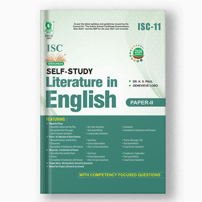 ISC Self-Study Literature in English - PAPER II - 11